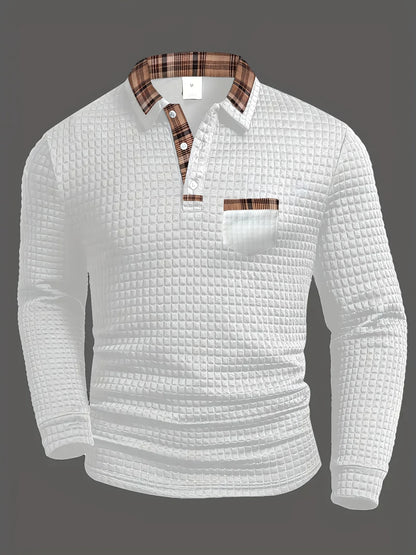 Sommerfeld | Geruit poloshirt met lange mouwen