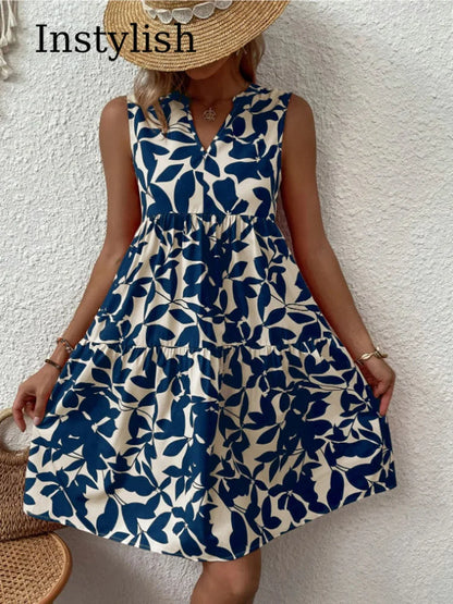 Isabelle | Boho A-lijn Jurk met V-hals