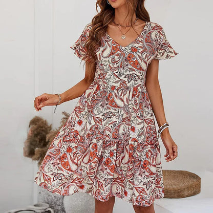 Amélie | Elegante Jurk met Bloemenprint in Grote Maten