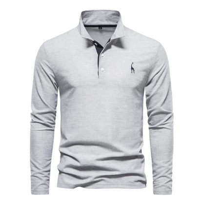 Beeckhoven™ | Casual Mannen Poloshirt Met Lange Mouwen