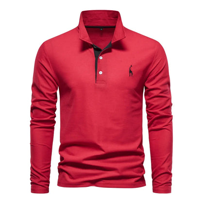 Beeckhoven™ | Casual Mannen Poloshirt Met Lange Mouwen