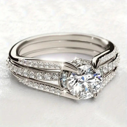 Vintage ring in kristal – Goud, Zilver, Roségoud