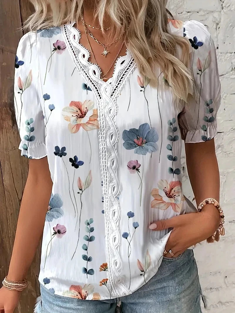 Elina | Elegante Zomerblouse met V-hals