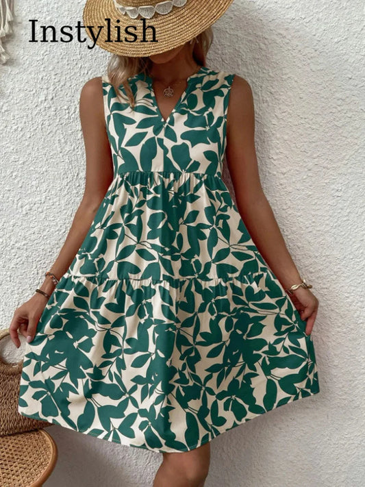 Isabelle | Boho A-lijn Jurk met V-hals