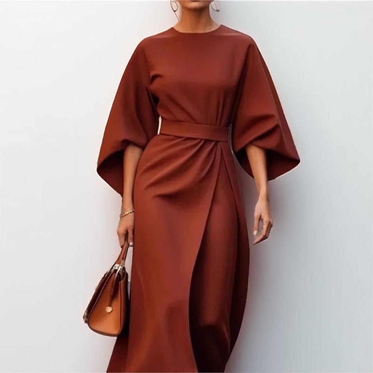 Cally™ - Lange jurk met kimono mouwen