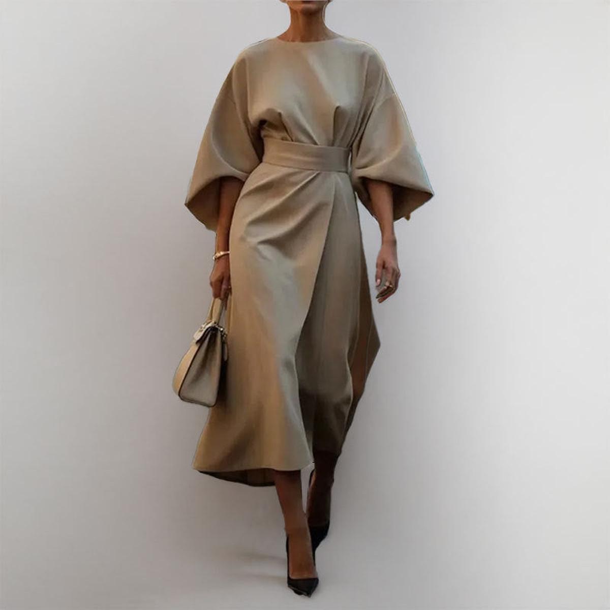 Cally™ - Lange jurk met kimono mouwen