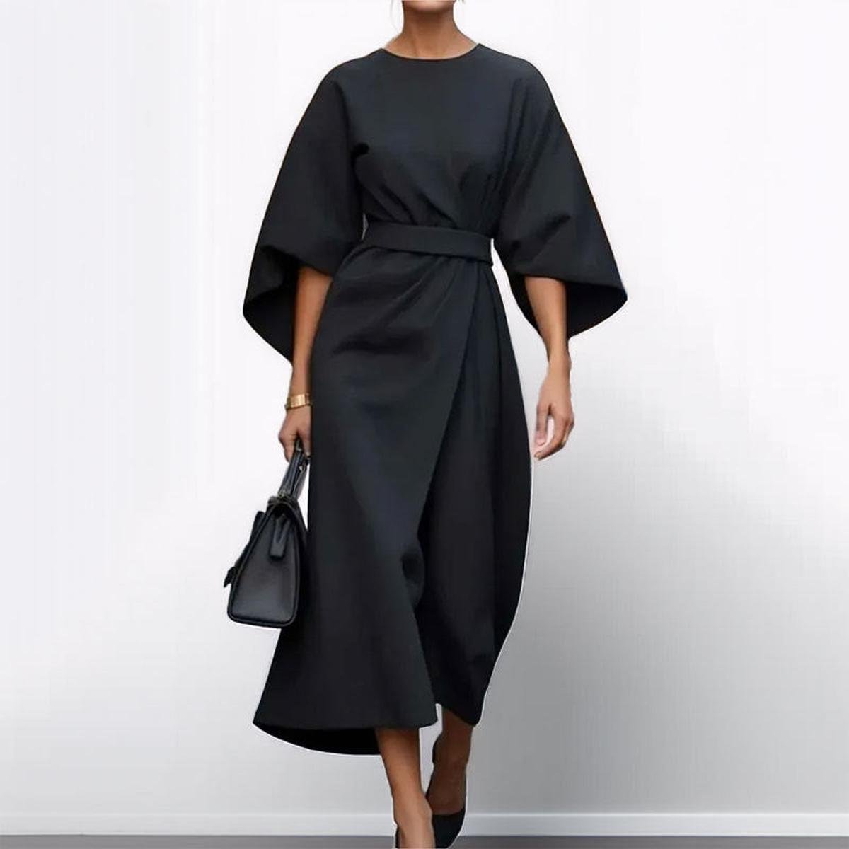Cally™ - Lange jurk met kimono mouwen