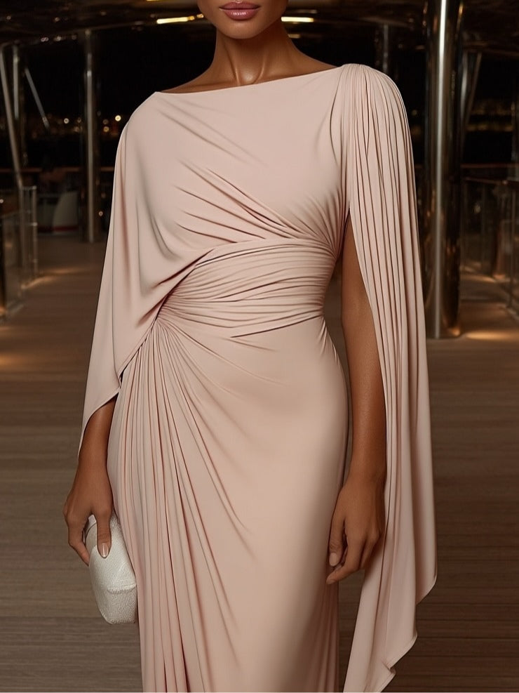 Melyssa™ maxi-jurk met plooien