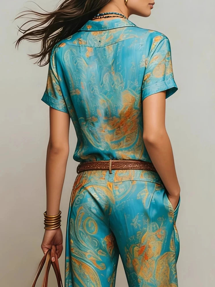 Elise™ Boho Tweedelige Set met Paisleyprint