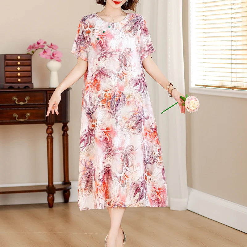 Rosalie | Losvallende Zomerjurk met Bloemenprint
