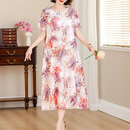 Rosalie | Losvallende Zomerjurk met Bloemenprint