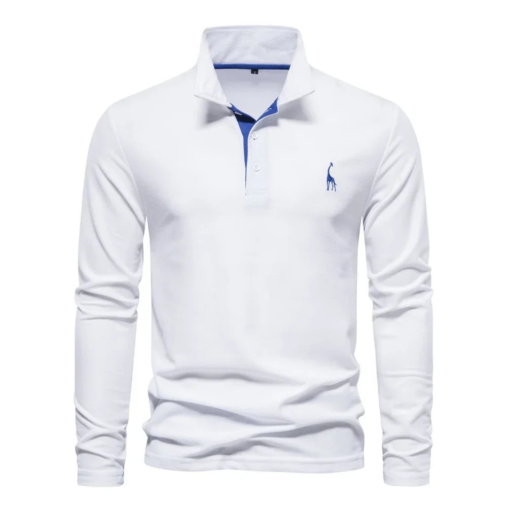 Beeckhoven™ | Casual Mannen Poloshirt Met Lange Mouwen