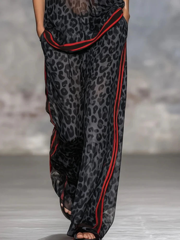 Luna™ Dames Tweedelige Zomerset met Luipaardprint