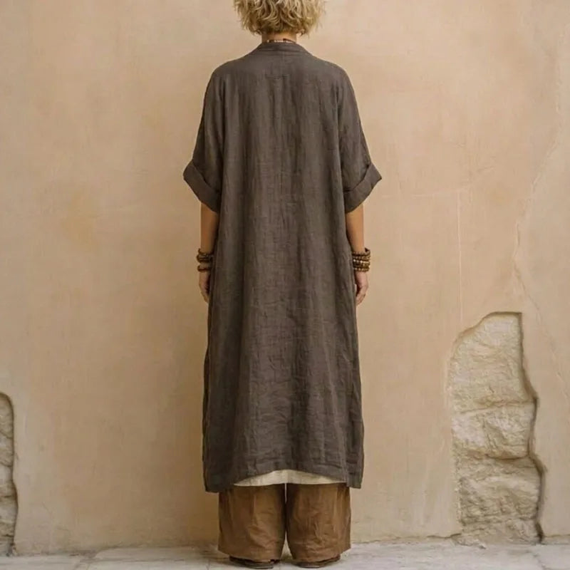 Elara™ Boho 3-Delige Dames Set met Kimono en Wijde Broek