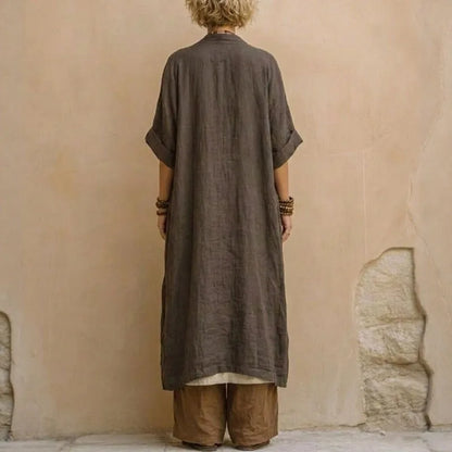 Elara™ Boho 3-Delige Dames Set met Kimono en Wijde Broek