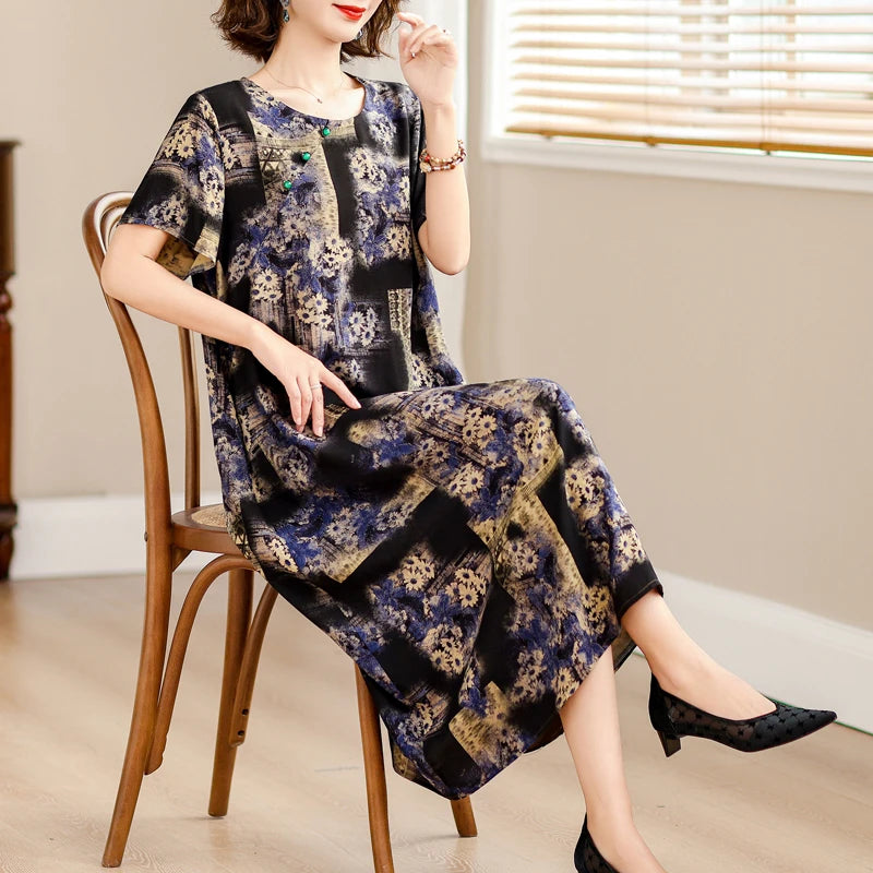 Rosalie | Losvallende Zomerjurk met Bloemenprint