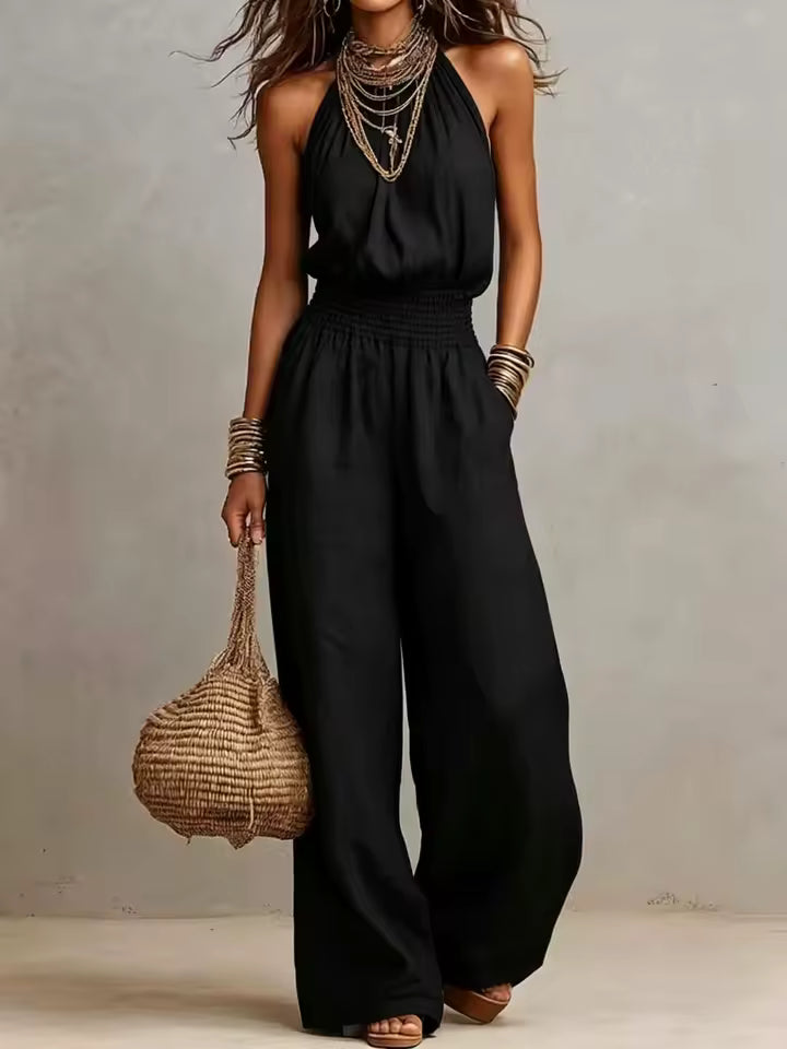 Valeria | Elegante jumpsuit met halternek