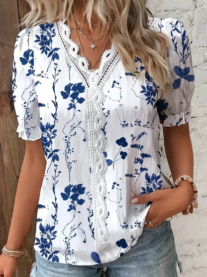 Elina | Elegante Zomerblouse met V-hals