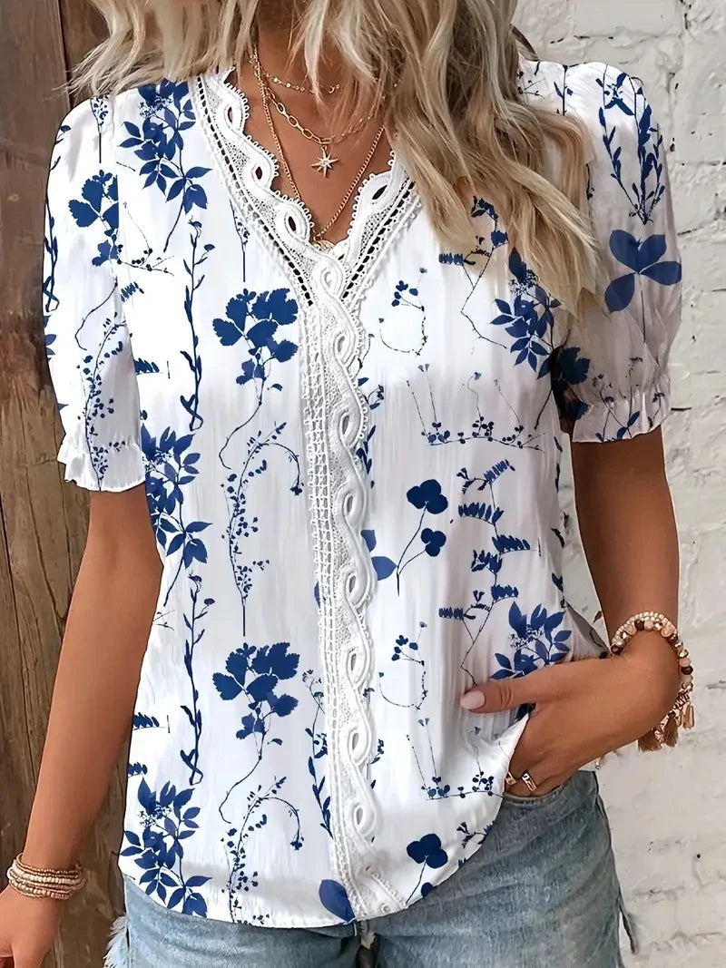 Elina | Elegante Zomerblouse met V-hals