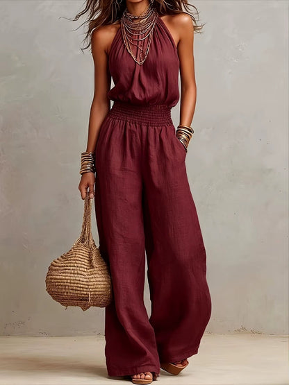 Valeria | Elegante jumpsuit met halternek