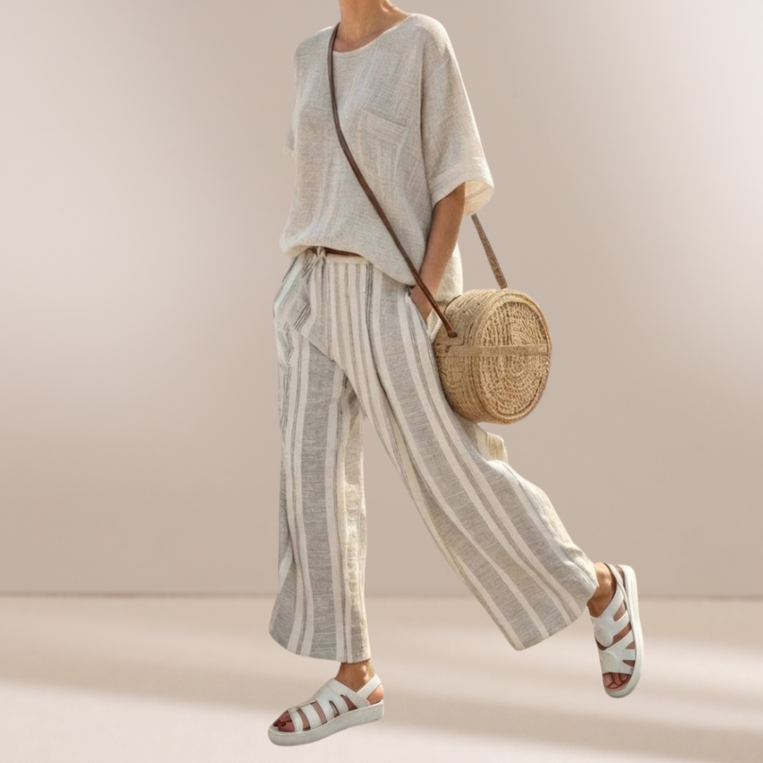 Francesca | Coastal Linen Two-Piece Set