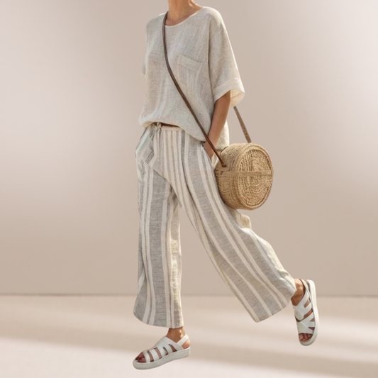 Francesca | Coastal Linen Two-Piece Set