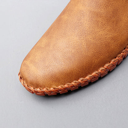 Santorini leren loafers