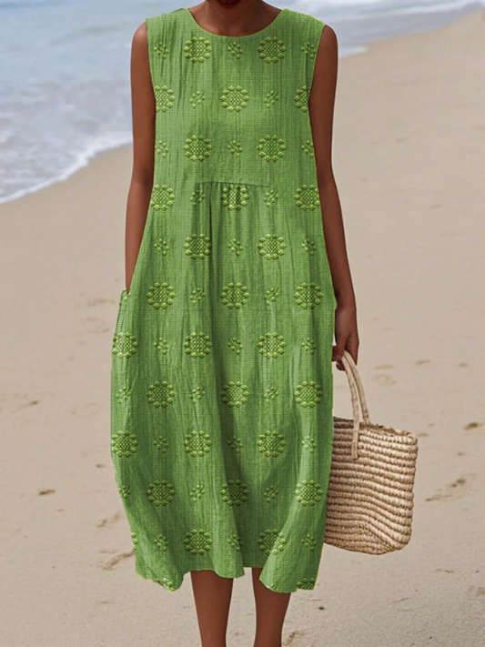 Rose™ Midi-jurk met Borduursel