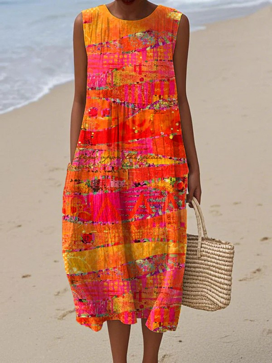 Faye™ Sunset-Midikleed