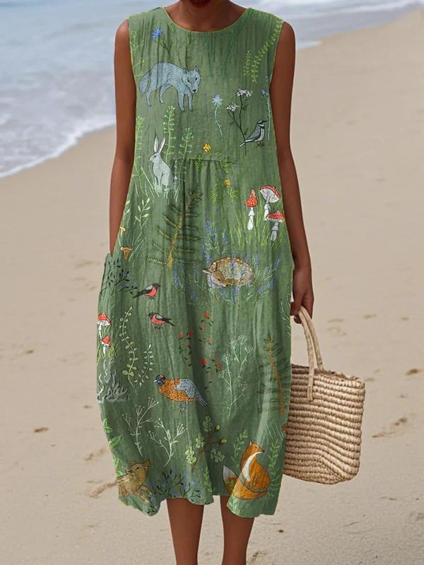 Hope™ Woodland Midi-Jurk