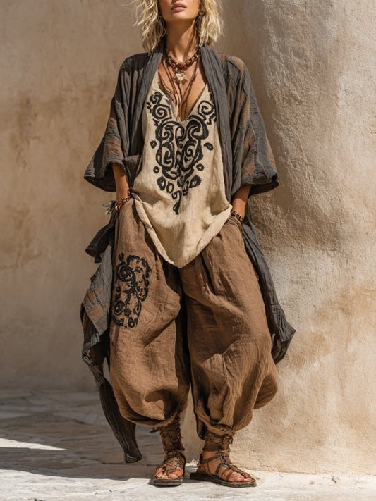 Alessandra | Completo Tre Pezzi Boho