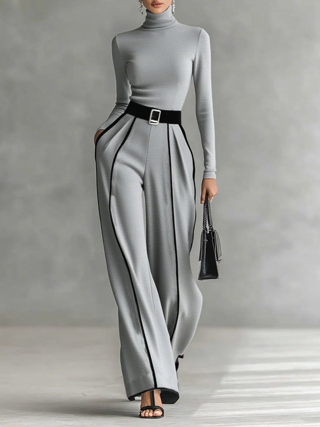 Vera™ | Elegante set met contrasterende details