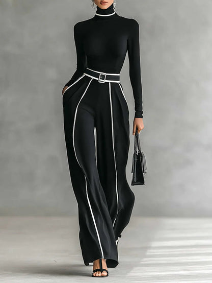 Vera™ | Elegante set met contrasterende details