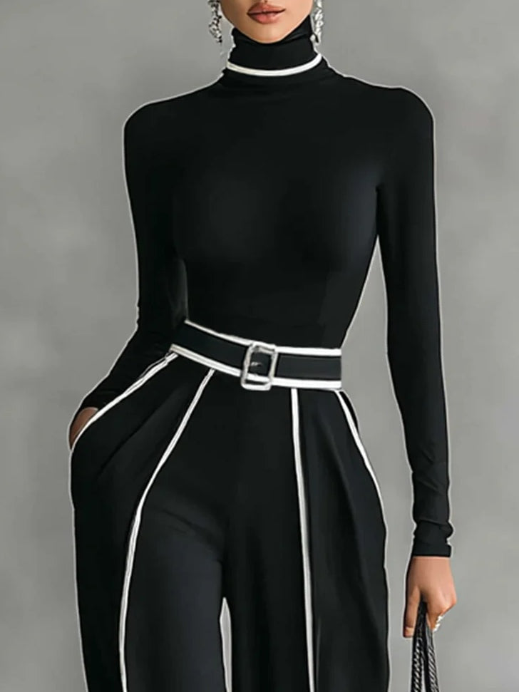 Vera™ | Elegante set met contrasterende details