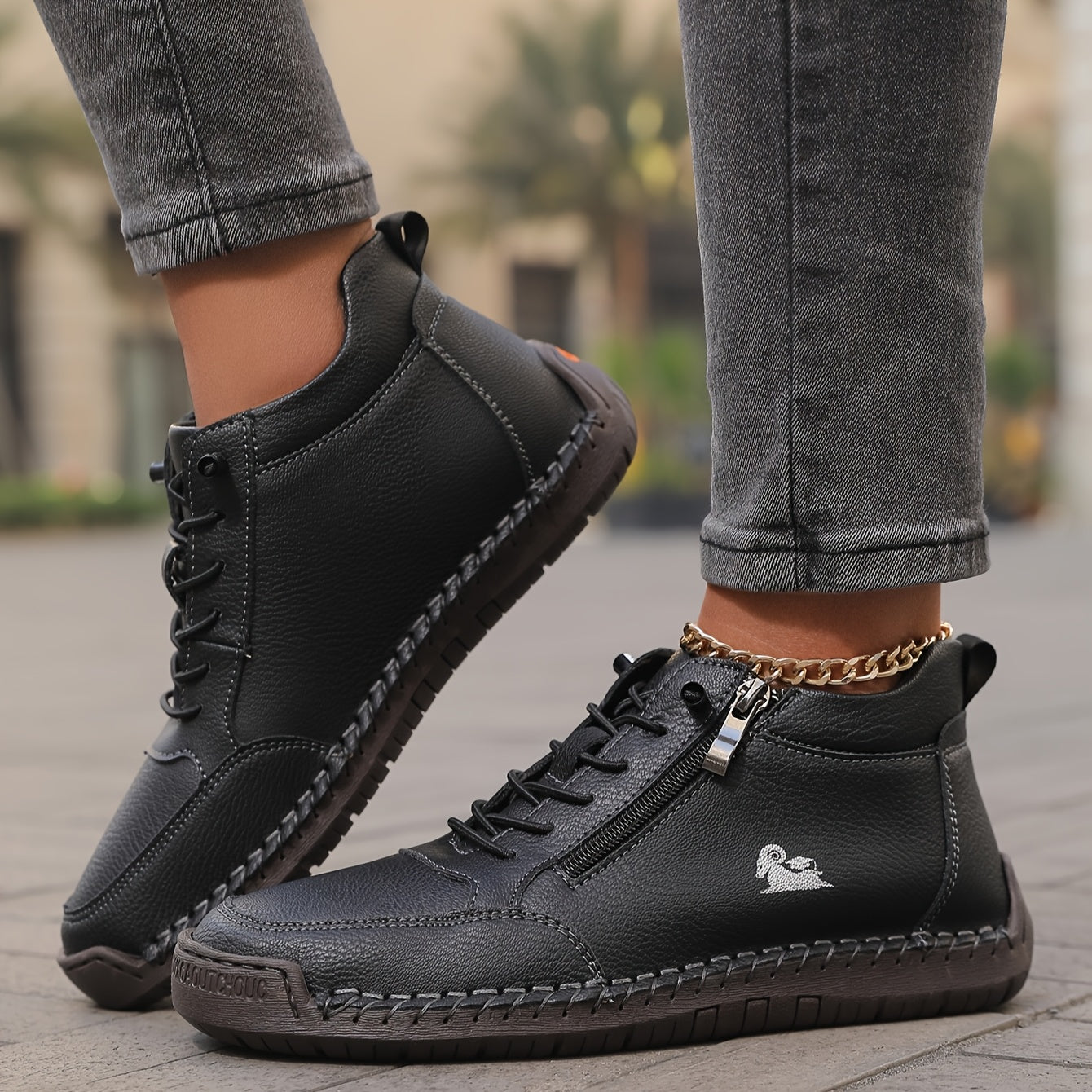 Mila  – Comfortabele orthopedische sneakers + ritssluiting