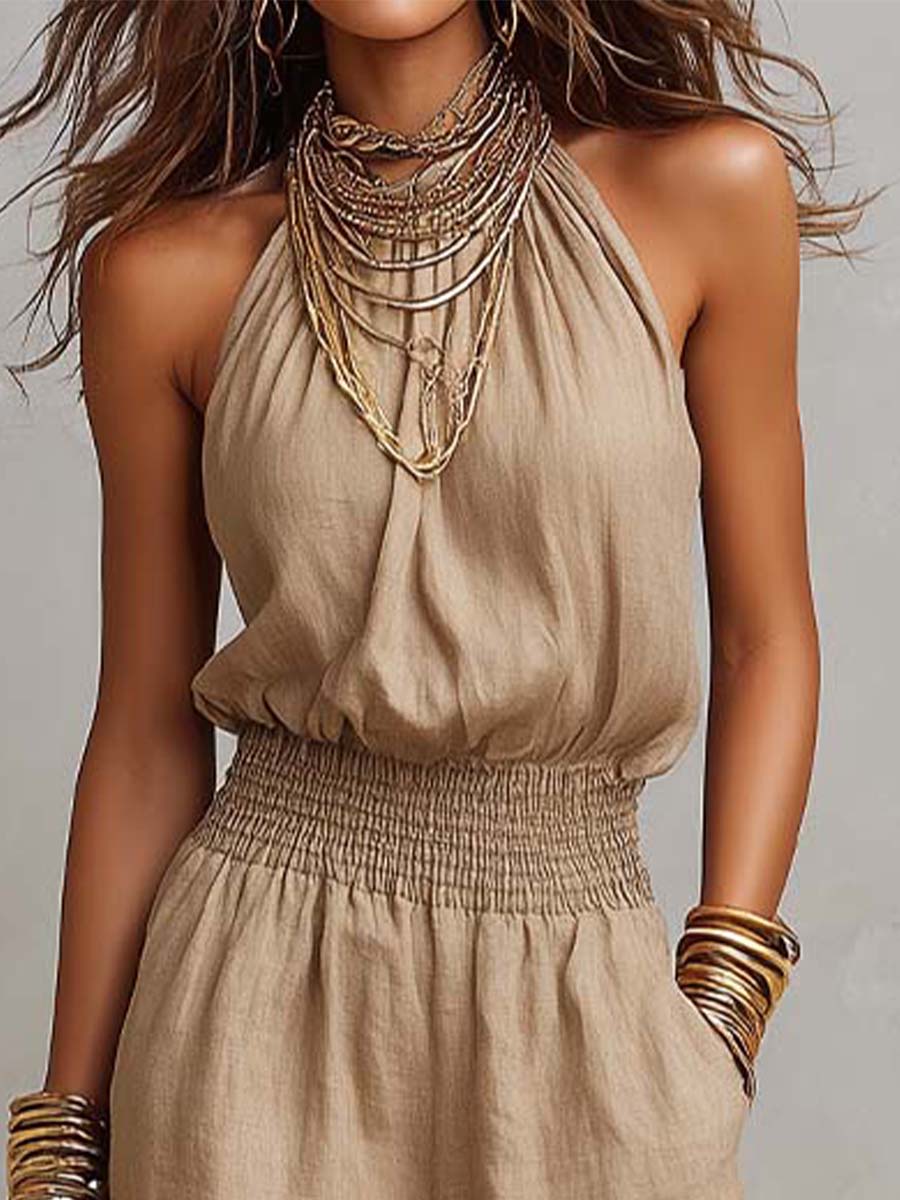 Valeria | Elegante jumpsuit met halternek