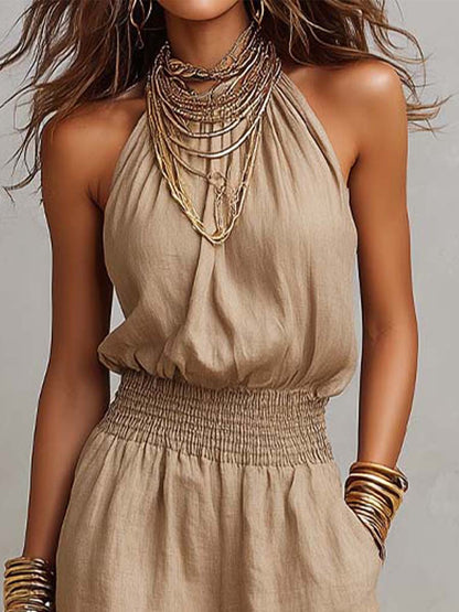 Valeria | Elegante jumpsuit met halternek