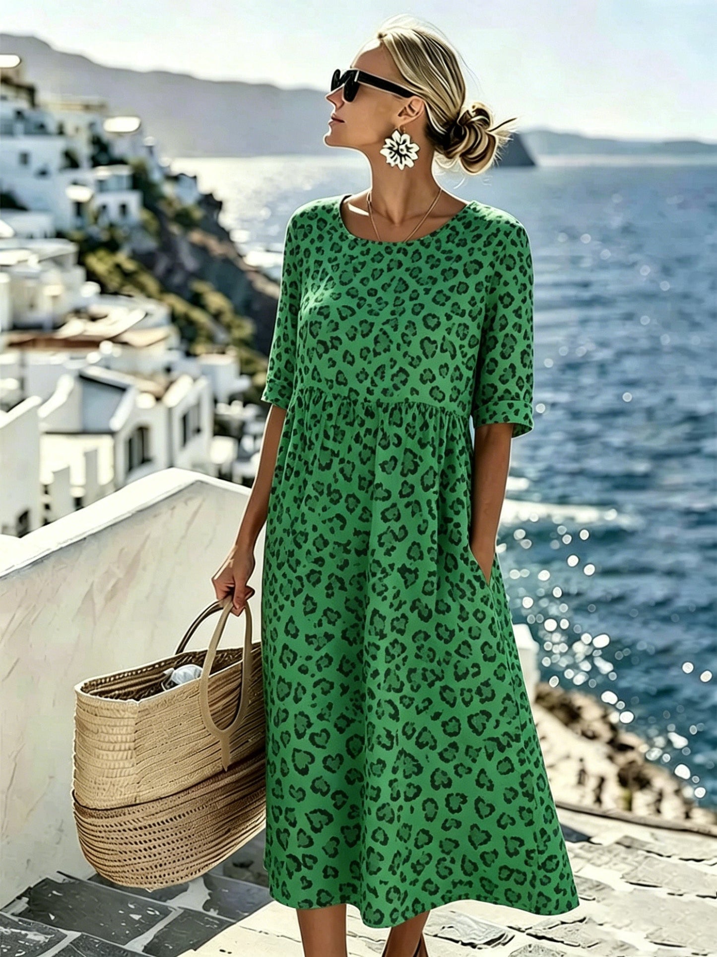 Serafina | Midi Jurk Brezza Paisley