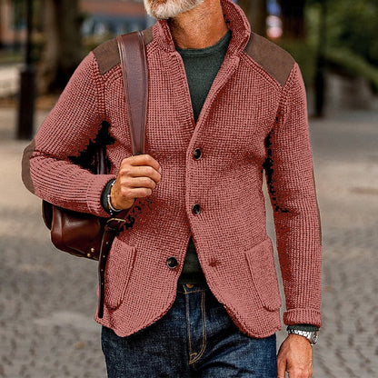 Christophe | Gestructureerd vest met hoge kraag