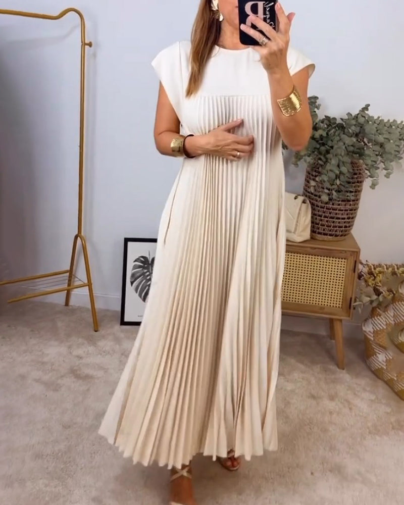 Petra™ – Tijdloos & Comfortabel Plissé Jurk
