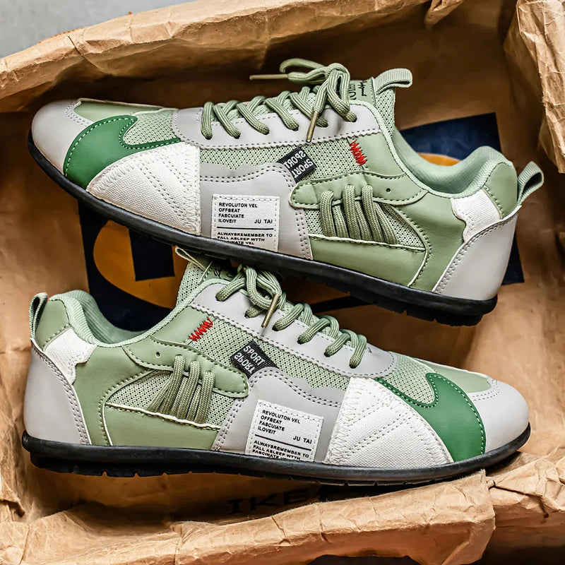 Yussuf - Casual sneakers met gestructureerde zijpanelen