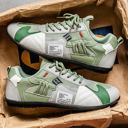 Yussuf - Casual sneakers met gestructureerde zijpanelen