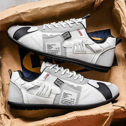 Yussuf - Casual sneakers met gestructureerde zijpanelen