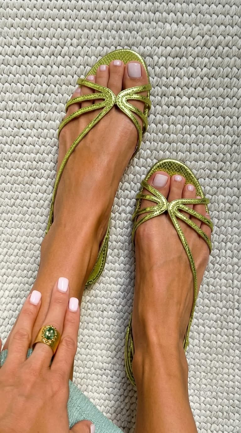Ginevra Gouden Sandalen Zomerse Elegant
