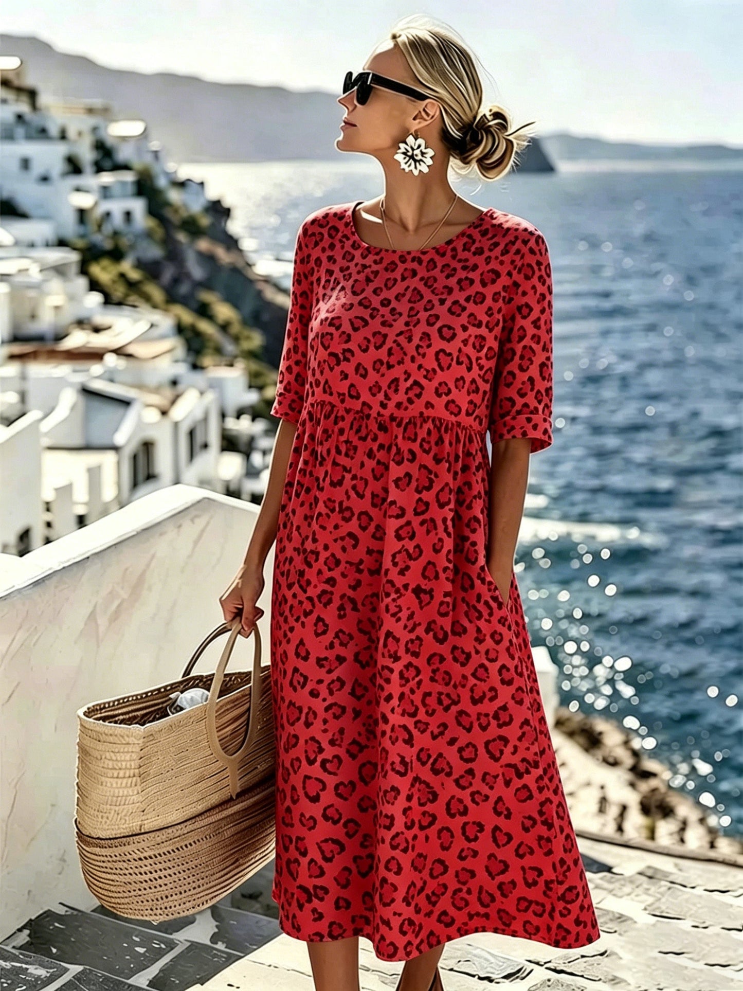 Serafina | Midi Jurk Brezza Paisley