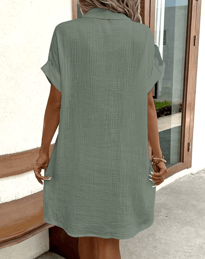 Luz™ - Comfortabele Hemdkleed met Knopen