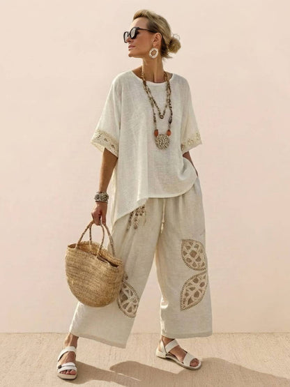 Francesca | Coastal Linen Two-Piece Set