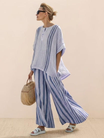 Francesca | Coastal Linen Two-Piece Set