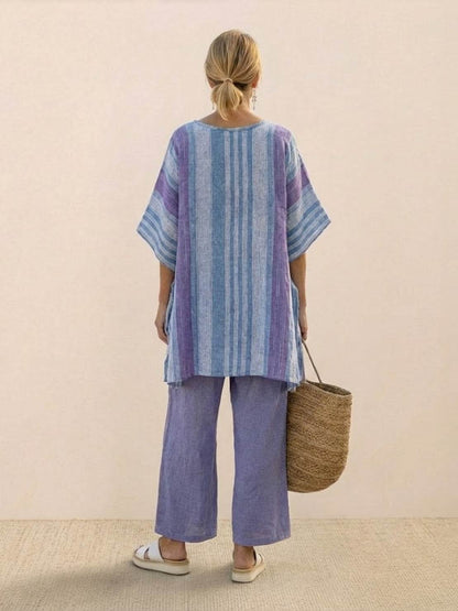 Francesca | Coastal Linen Two-Piece Set