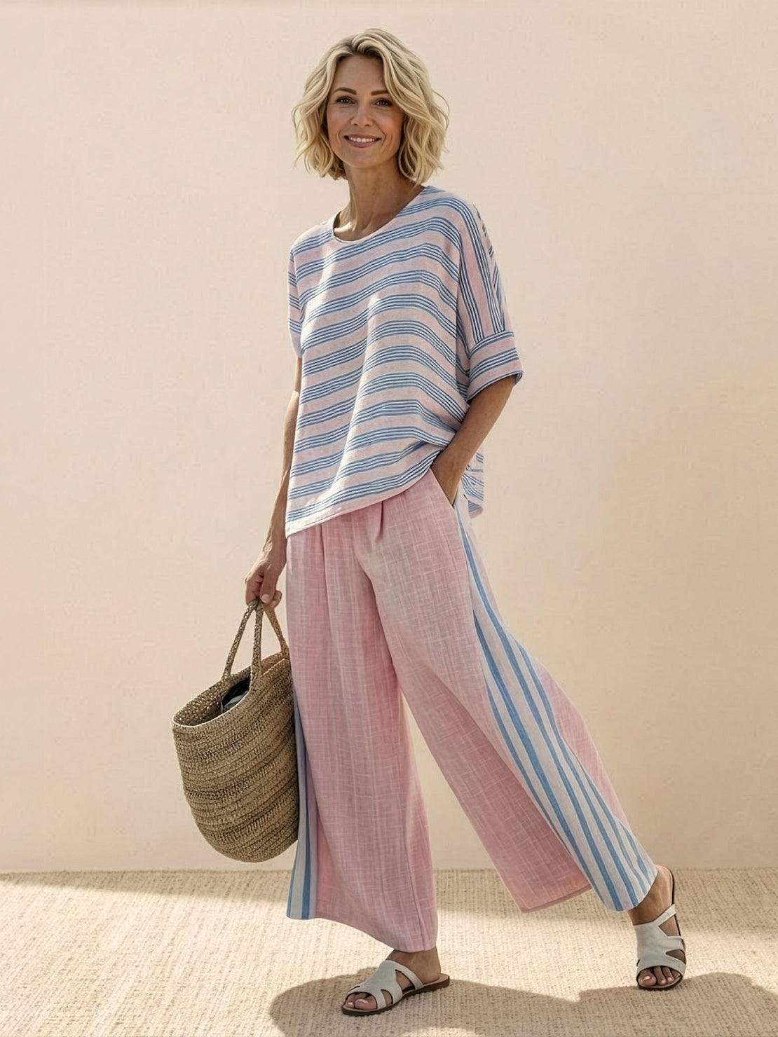 Francesca | Coastal Linen Two-Piece Set
